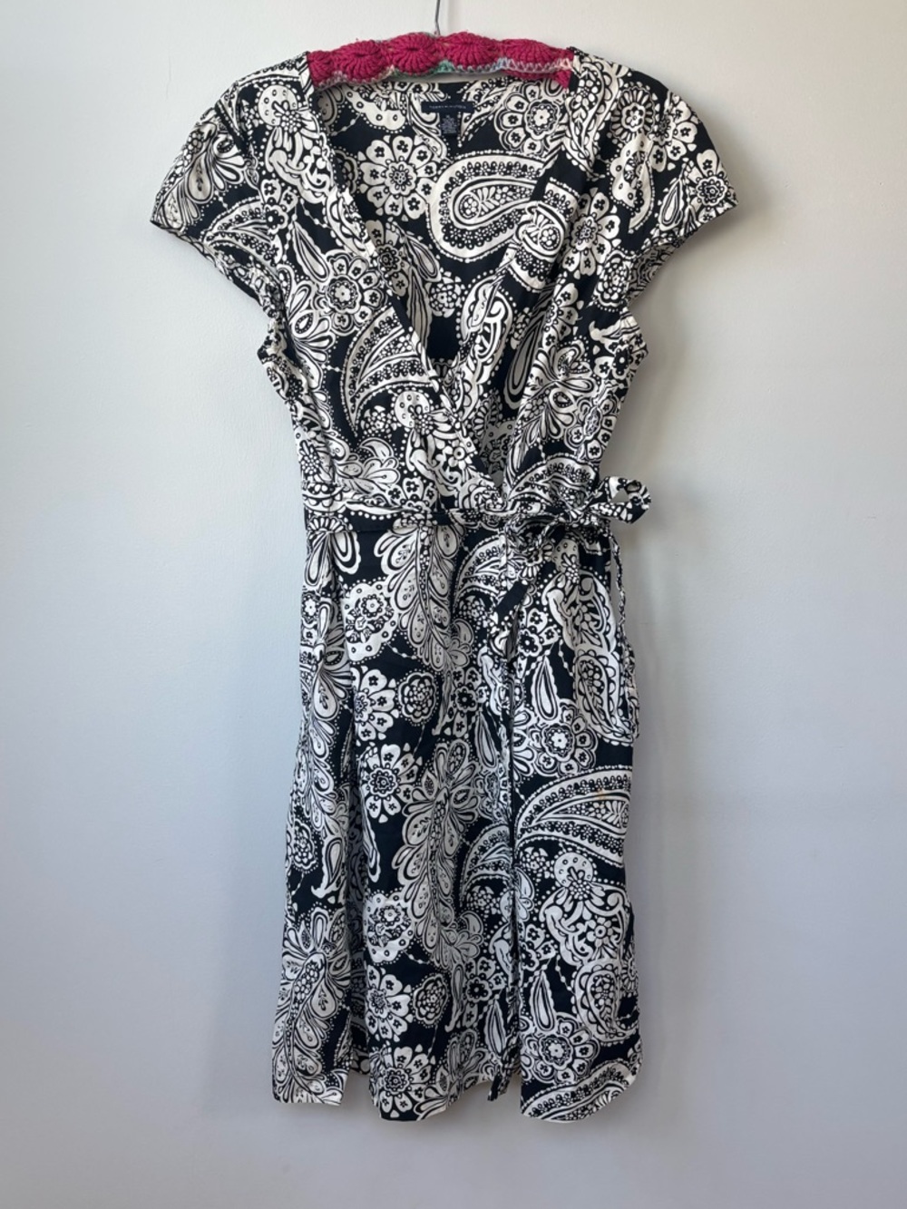 90s Tommy Hilfiger Paisley Wrap Dress